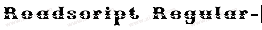 Roadscript Regular字体转换